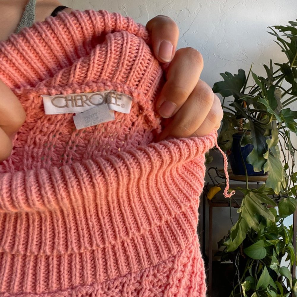 Vintage | Cherokee Pink Turtleneck Sweater - Picture 7 of 7
